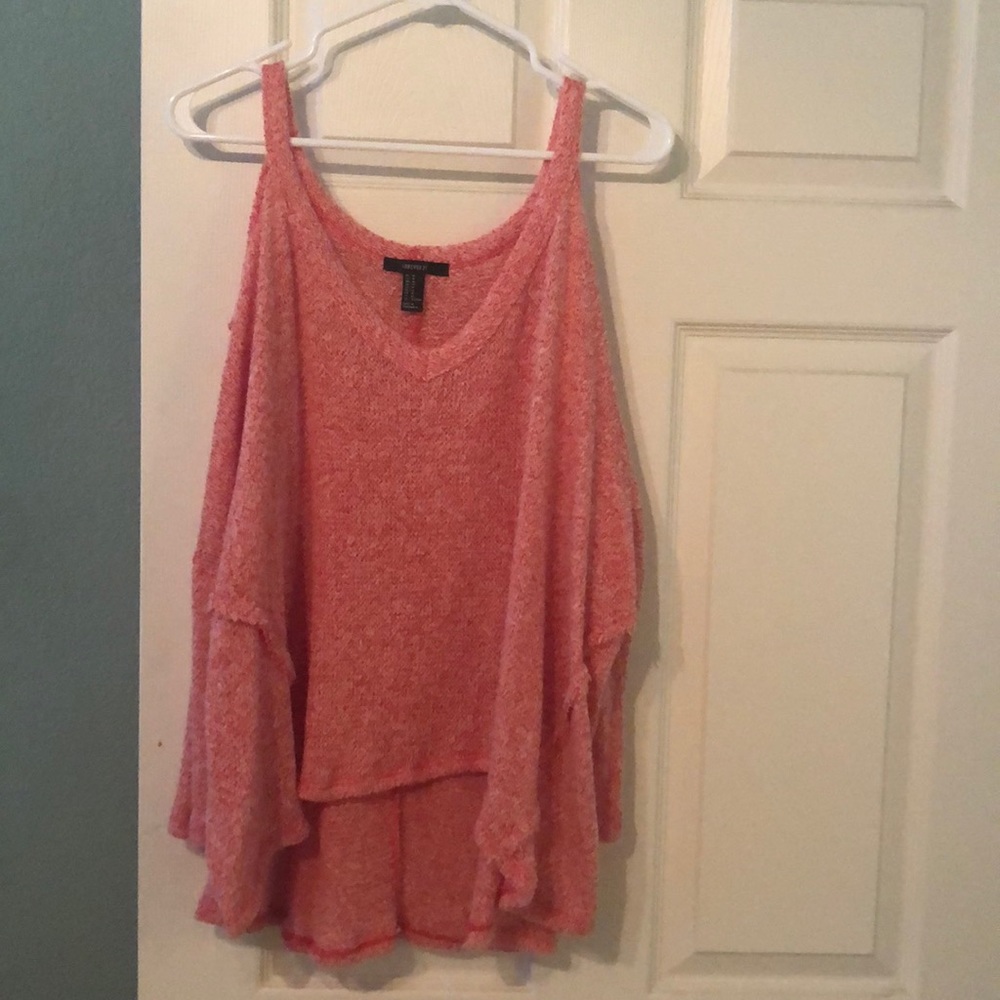 Cold shoulder sweater